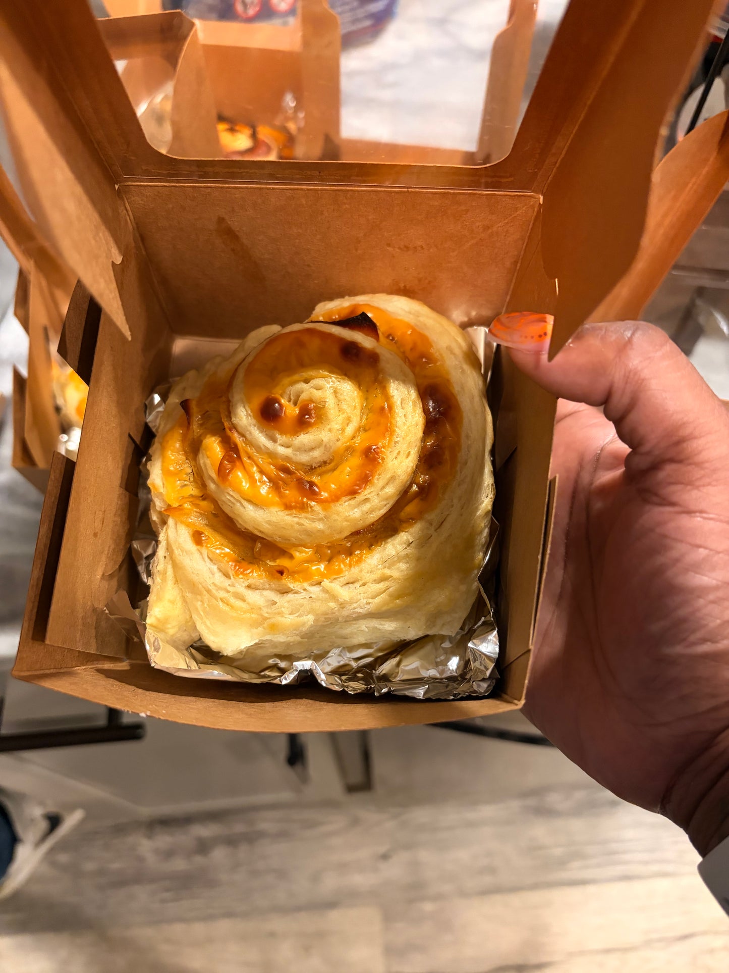 Ham and cheese croissants